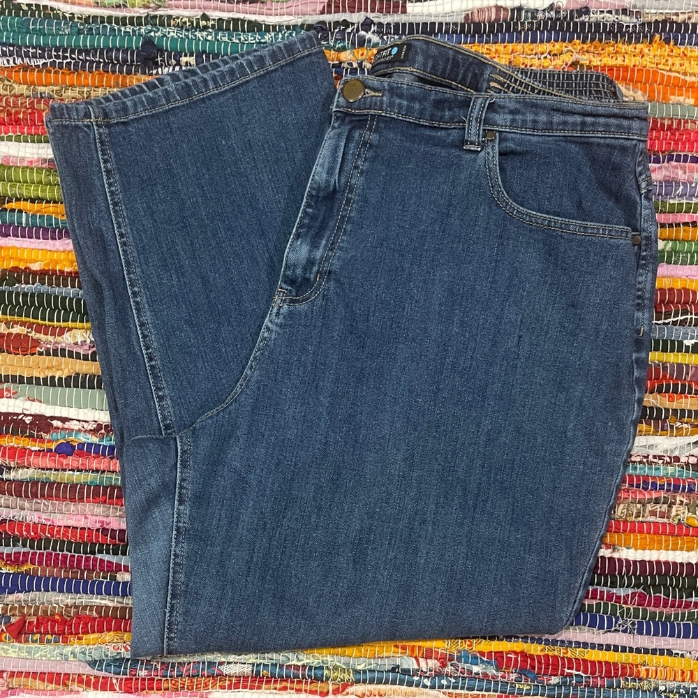 Rightfit by Catherines 18WP Straight Leg Stretch Jeans